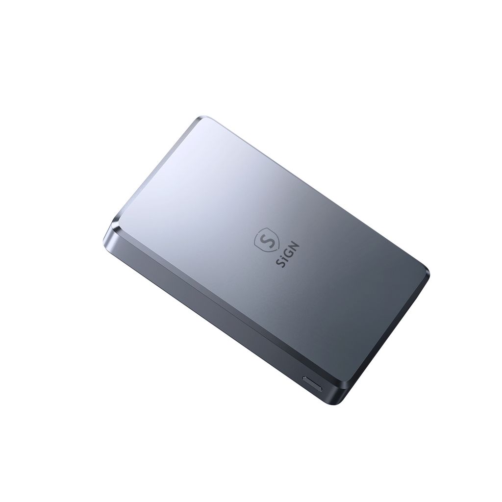 SiGN Ultratunn Magnetisk Powerbank 10000mAh, 22.5W – Grå