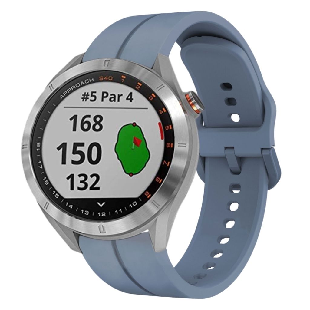 Garmin Approach S40 Urrem i silikone ensfarvet - Blå