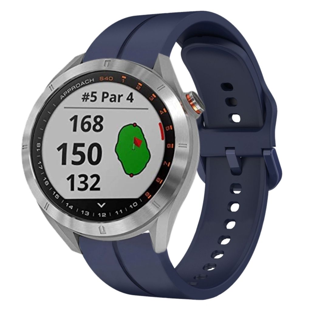 Garmin Approach S40 Urrem i silikone ensfarvet - Blå