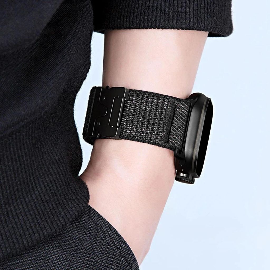 Apple Watch 49/46/45/44mm nailonranneke laskuvarjosoljella – oranssi
