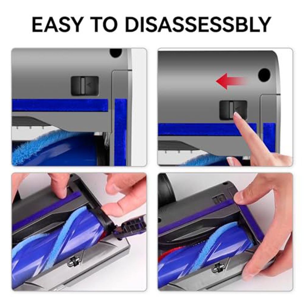 Dammsugarmunstycke med direktdriven rullborste för Dyson V12 Slim / V10 Slim