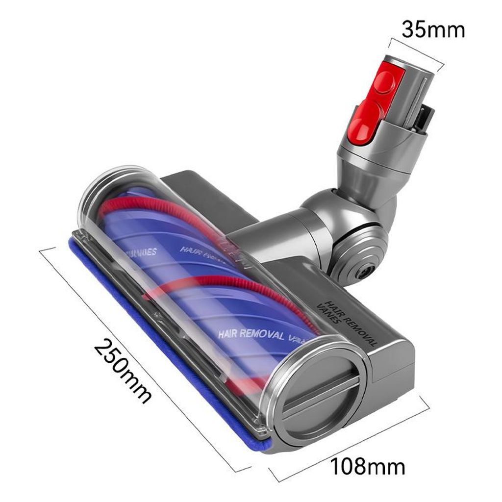 Direktdriven golvborste med LED-ljus till Dyson V7/V8/V10/V11/V15