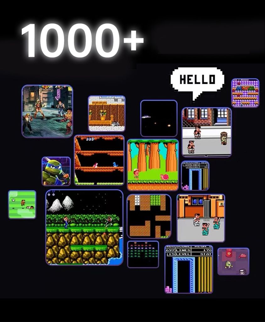 Yesido bærbar retro spillkonsoll powerbank 10000mAh 20W + Lightning-kabel