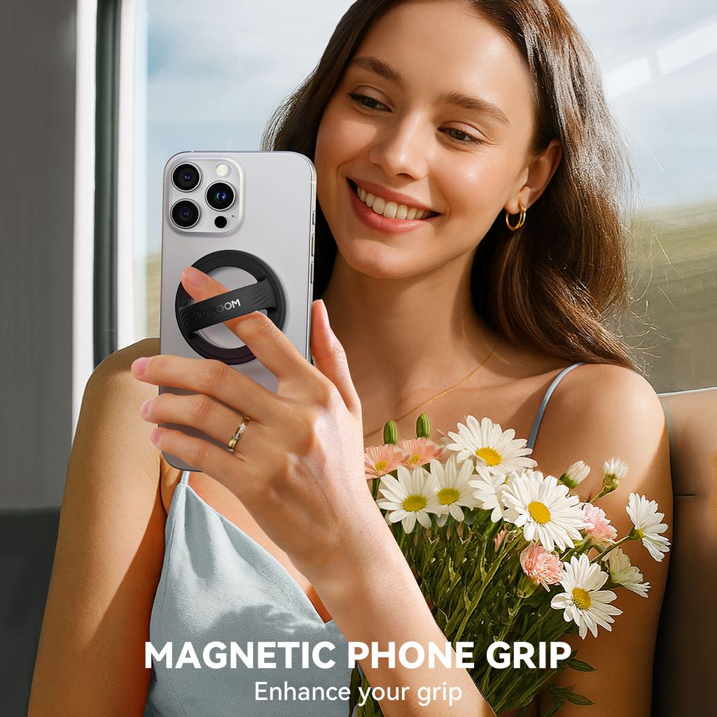 Joyroom Magnetic Ring Holder for Smartphone – Black