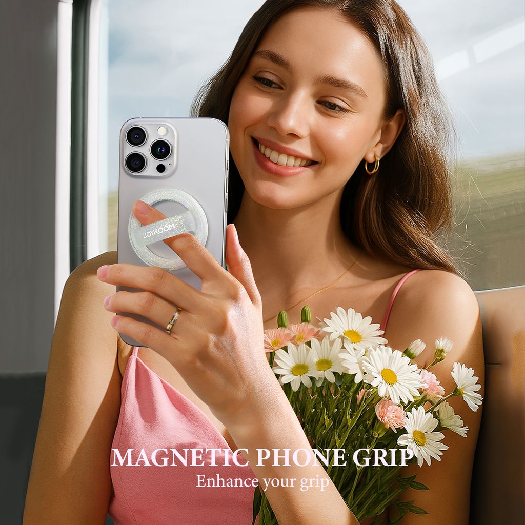 Joyroom Magnetic Ring Holder for Smartphone – White