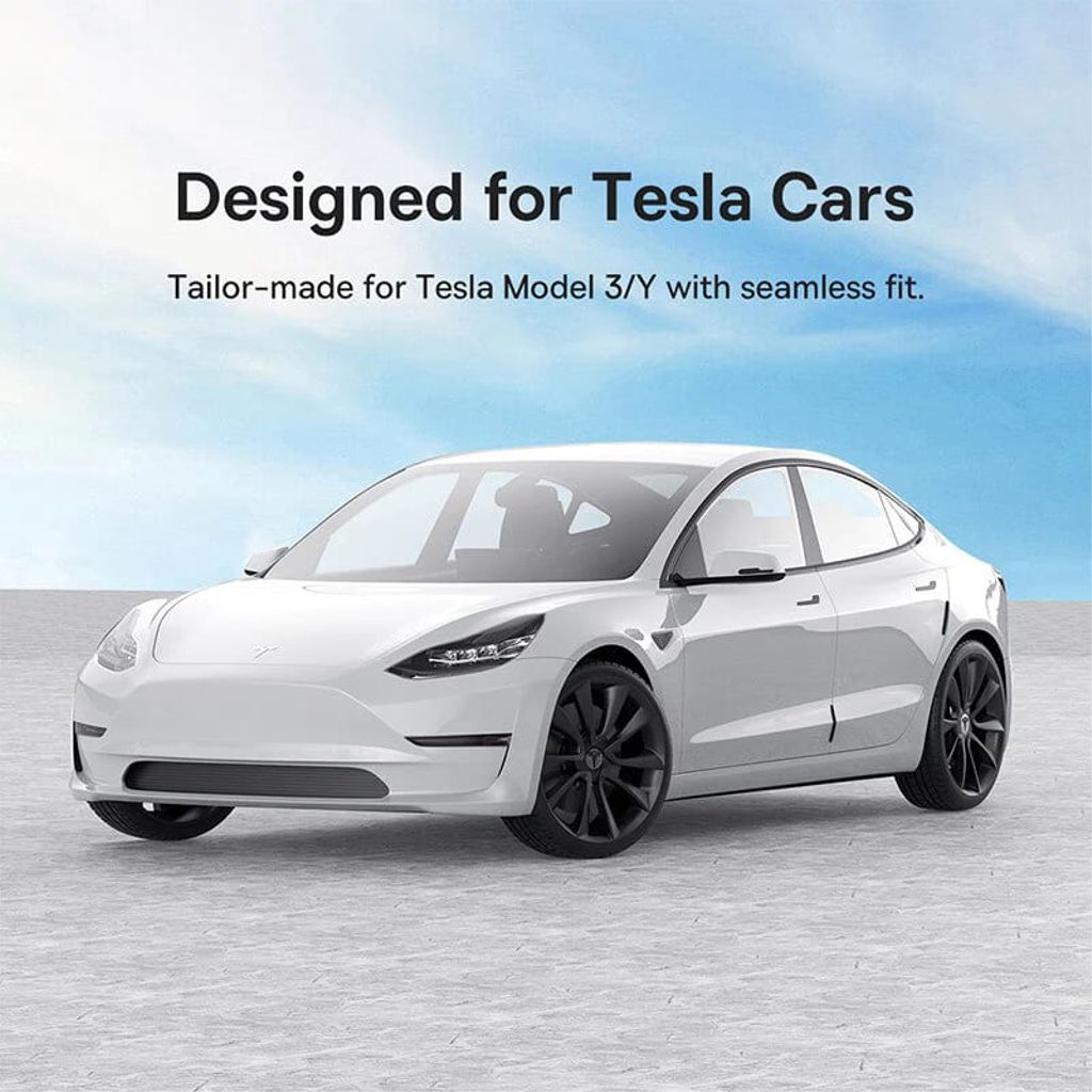 Baseus Tesla Model 3/Model Y Dørstøtfangerlist 6-pakning - Svart
