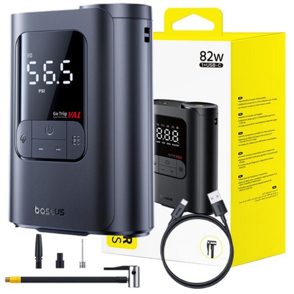 Baseus GoTrip VA1 Super Mini luftkompressor – grå