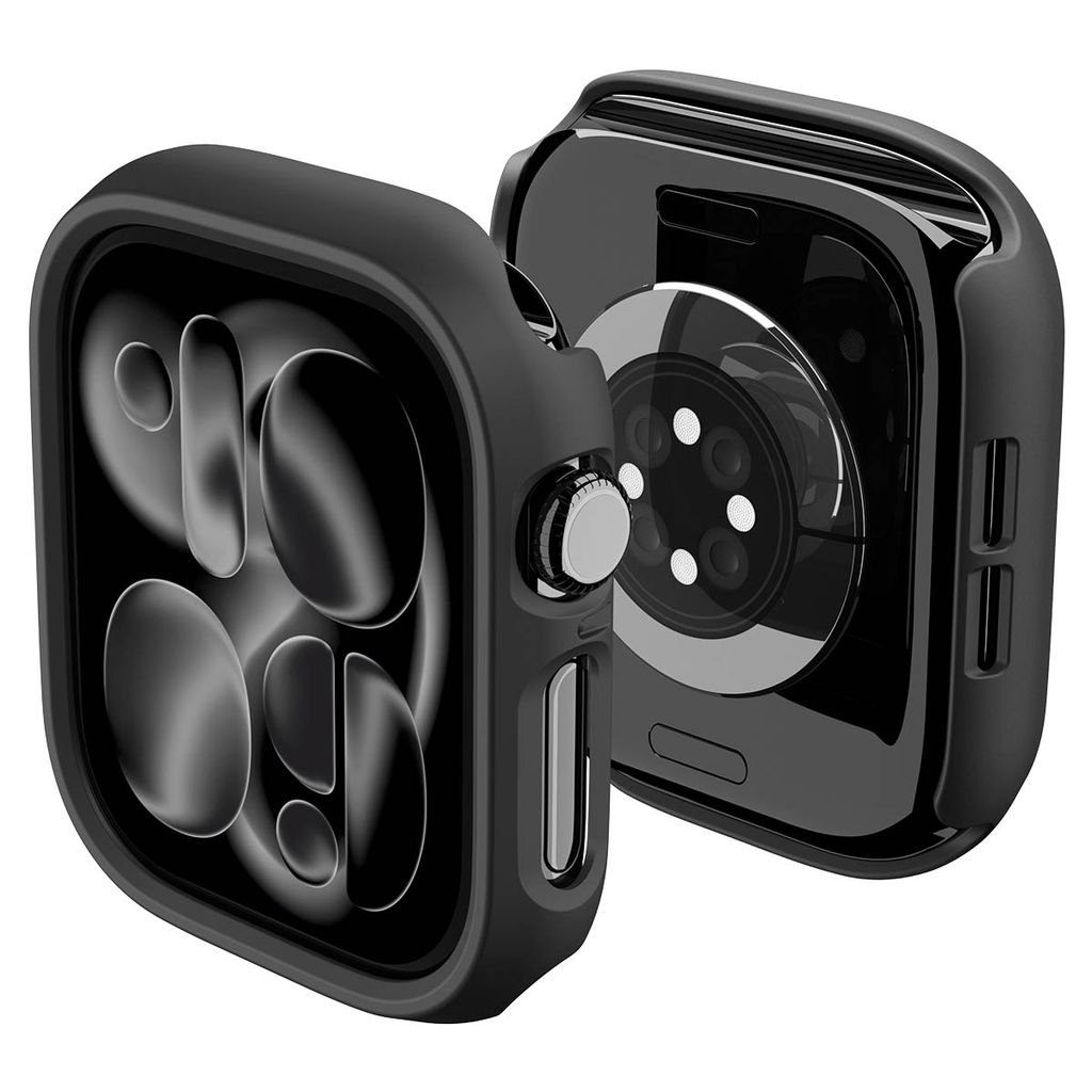 Spigen Thin Fit Cover til Apple Watch 12 (46mm) - Sort