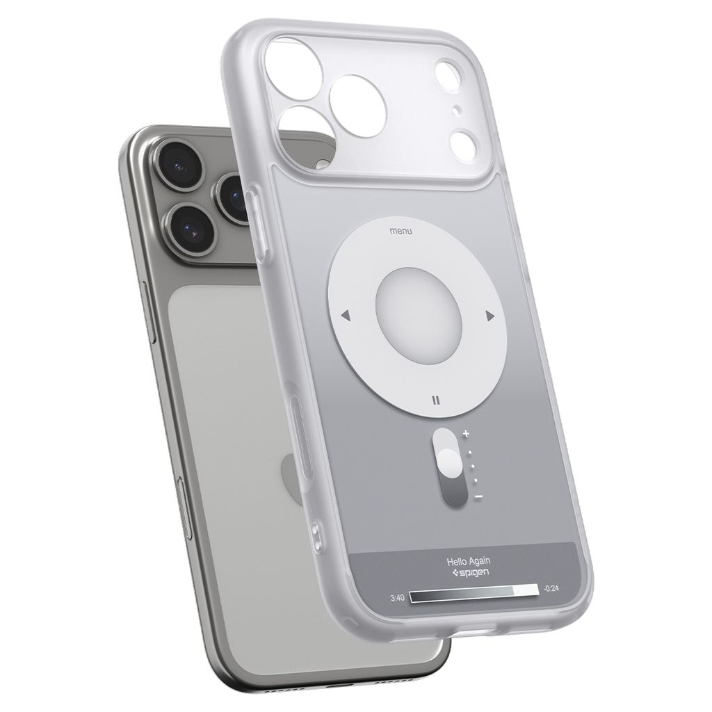 Spigen Ultra Hybrid MagFit Classic Skal till iPhone 18 Pro /17 Pro - Silver