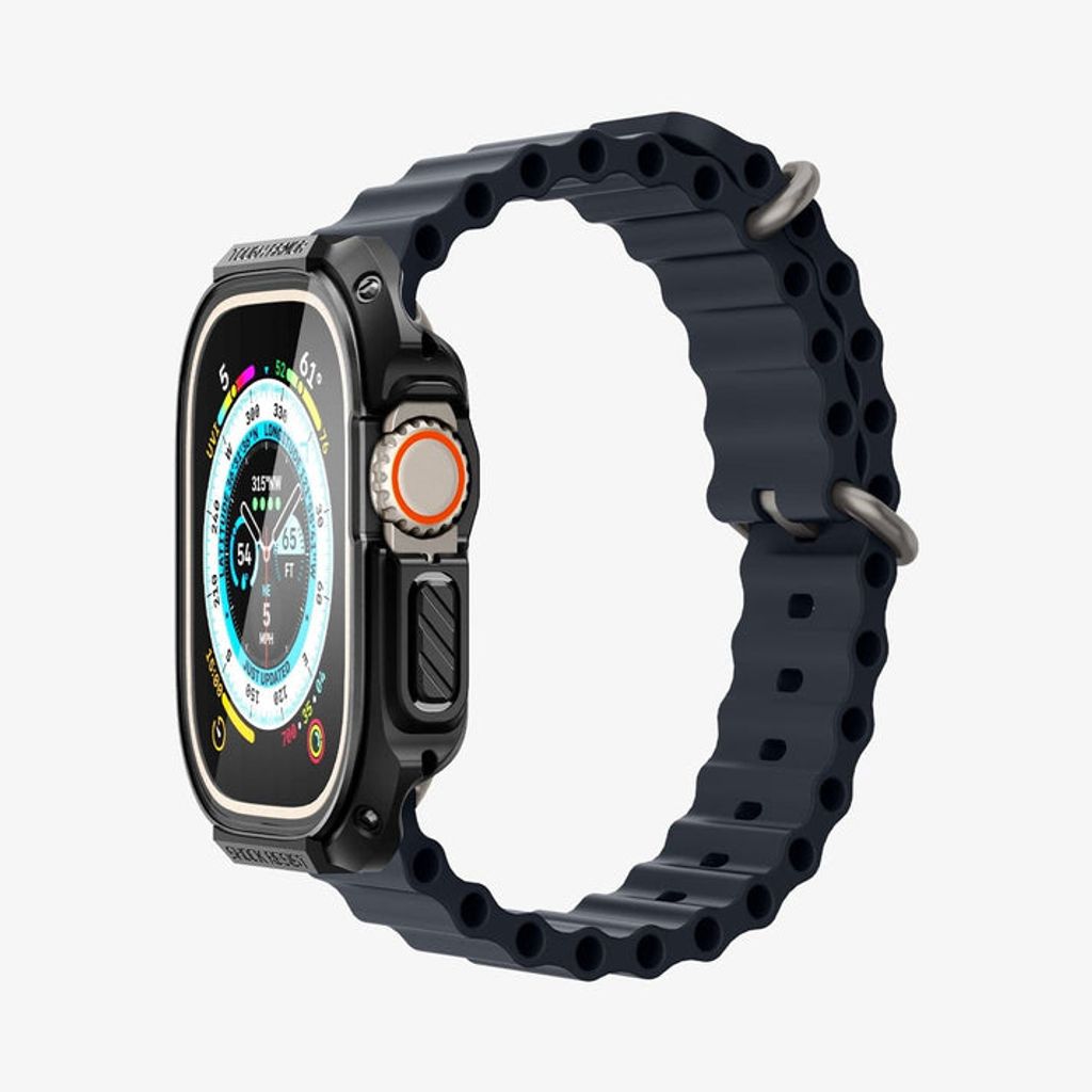 Spigen Apple Watch Ultra 4/3/2/1 49mm kuori Tough Armor - Musta