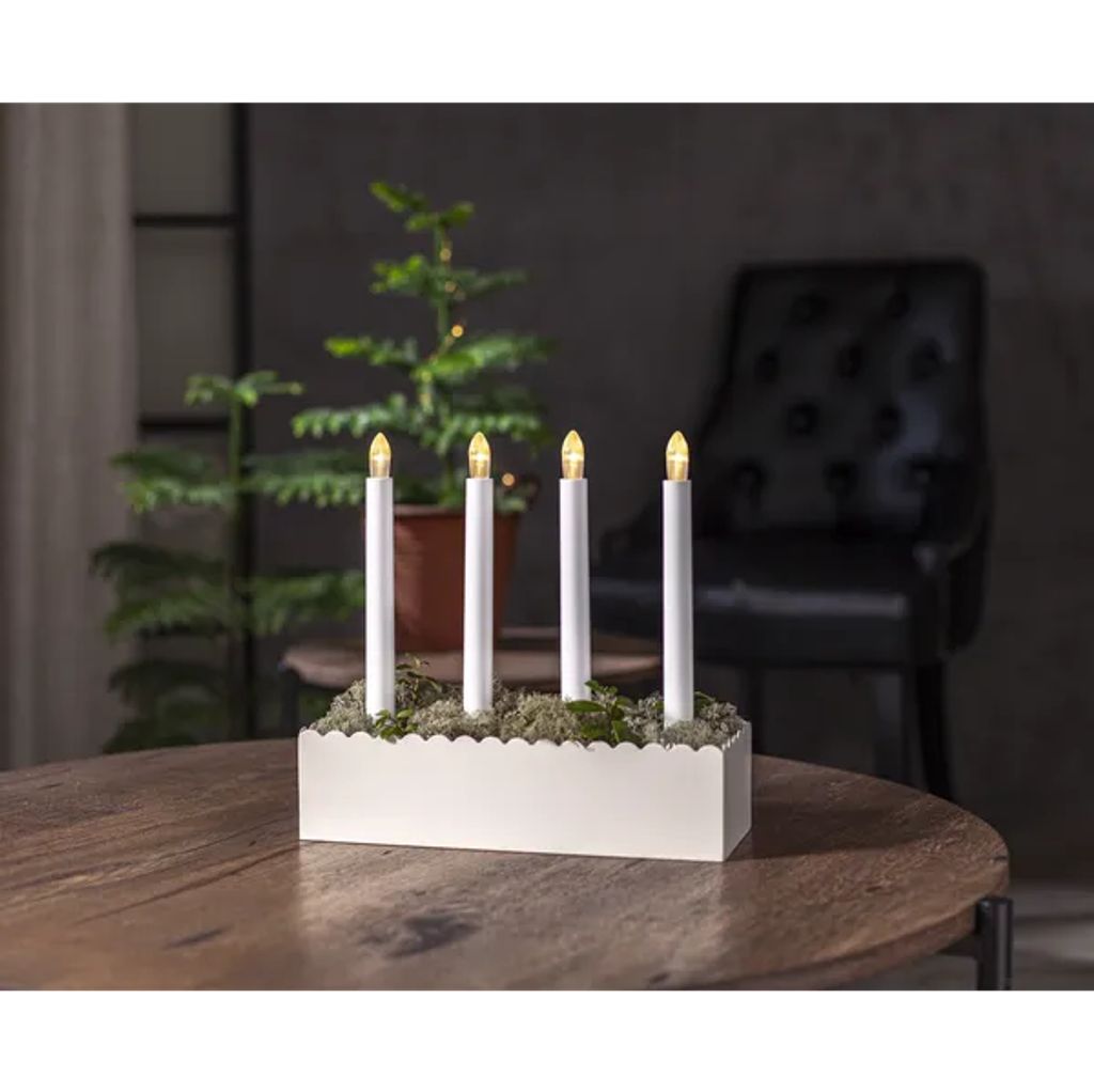 Star Trading Lysestake Advent – Hvit