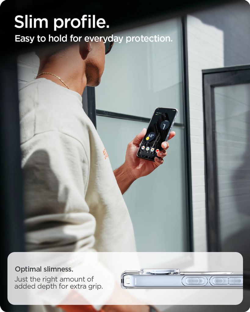 Spigen Ultra Hybrid MagFit Deksel til Google Pixel 11 - Gjennomsiktig/hvit