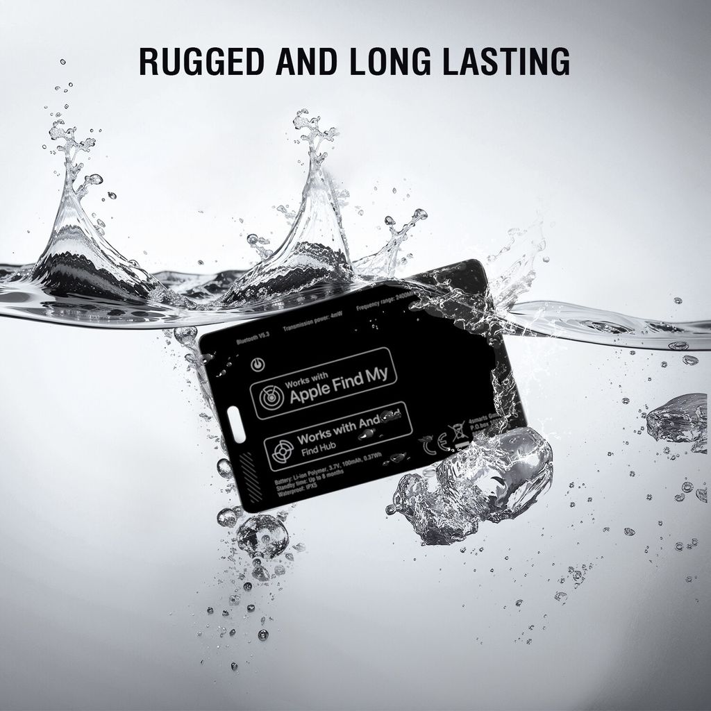 4Smarts SkyTag Card Duos ReCharge Bluetooth-paikannin – musta