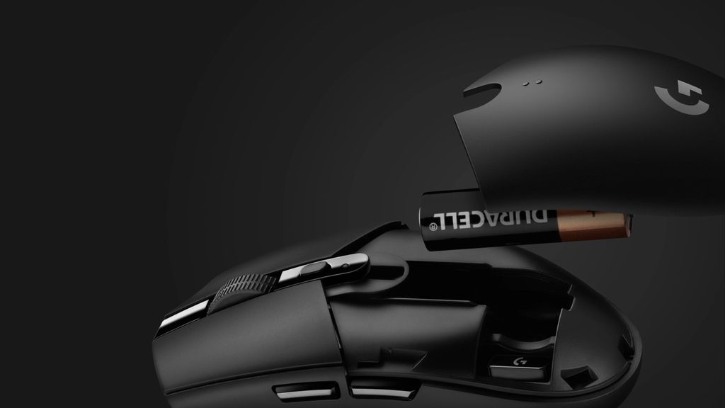 Logitech G305 LIGHTSPEED trådlös gamingmus – svart