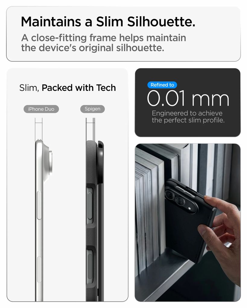 Spigen Air Fit Pro MagFit Skal till iPhone Duo - Svart