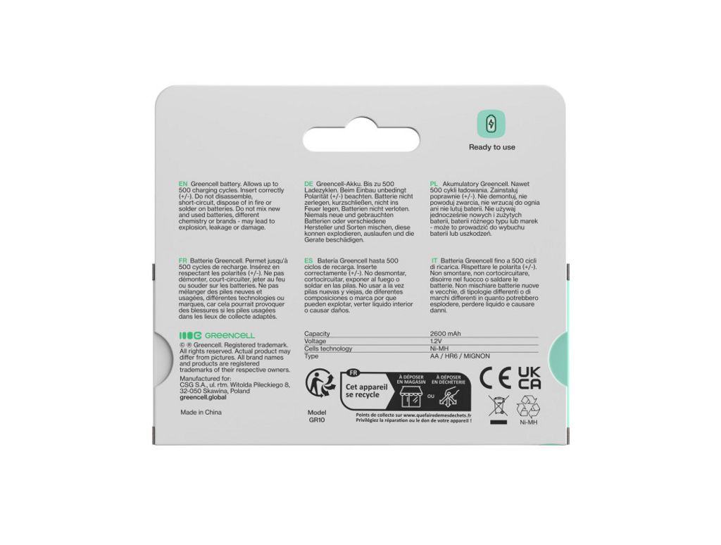 Green Cell 16x AA HR6 2600mAh batteri
