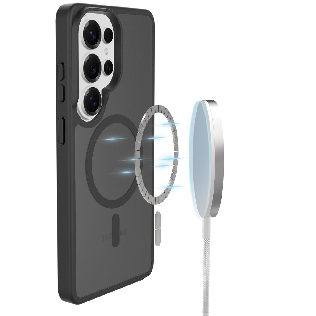 Mobique Samsung Galaxy S26 Ultra MagSafe Hybrid Cover - Frostet Sort