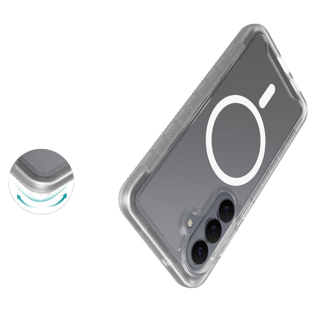 Mobique Samsung Galaxy S26 Fulddækkende MagSafe-cover - Gennemsigtig