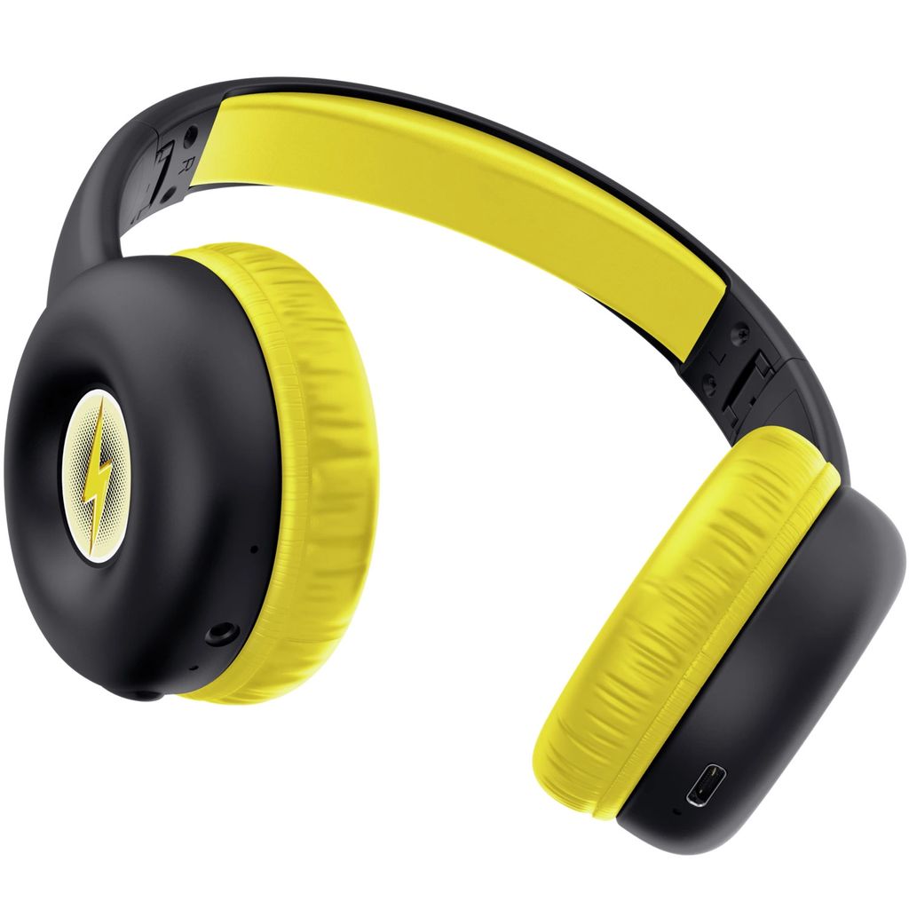 Trust Nouna Langattomat Lasten Kuulokkeet Äänenvoimakkuuden Rajoituksella – Musta/Keltainen