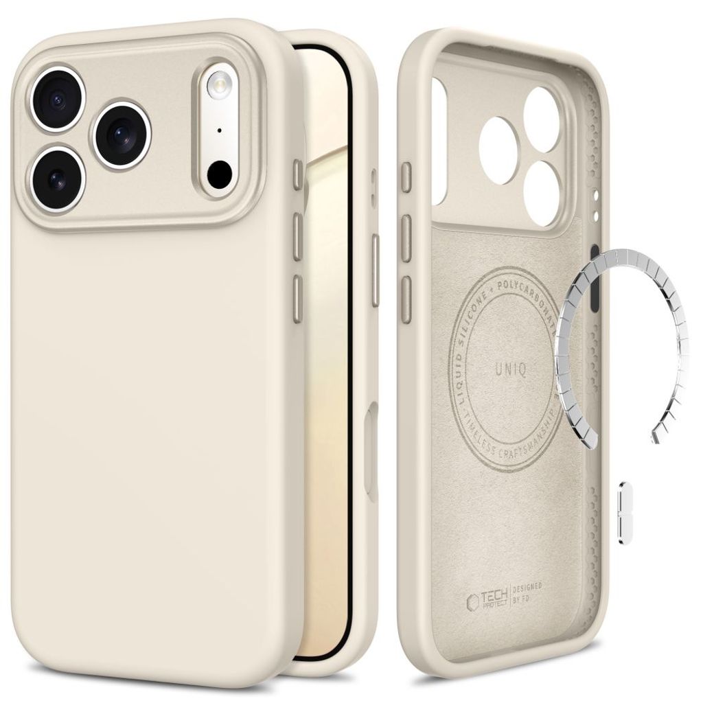 Tech-Protect Uniq CC MagSafe -kuori  iPhone 18 Pro Max/17 Pro Max:lle - Beige