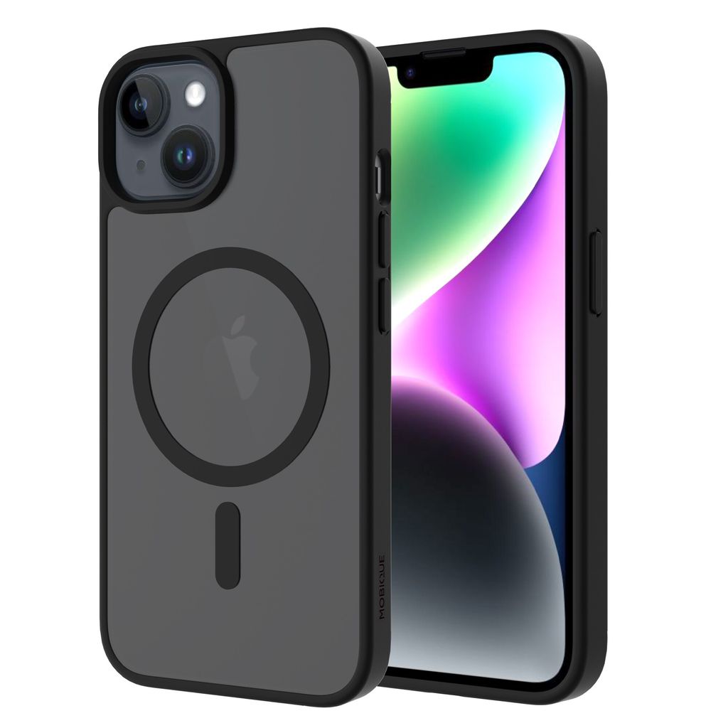Mobique iPhone 13 MagSafe Hybrid Cover - Frostet Sort
