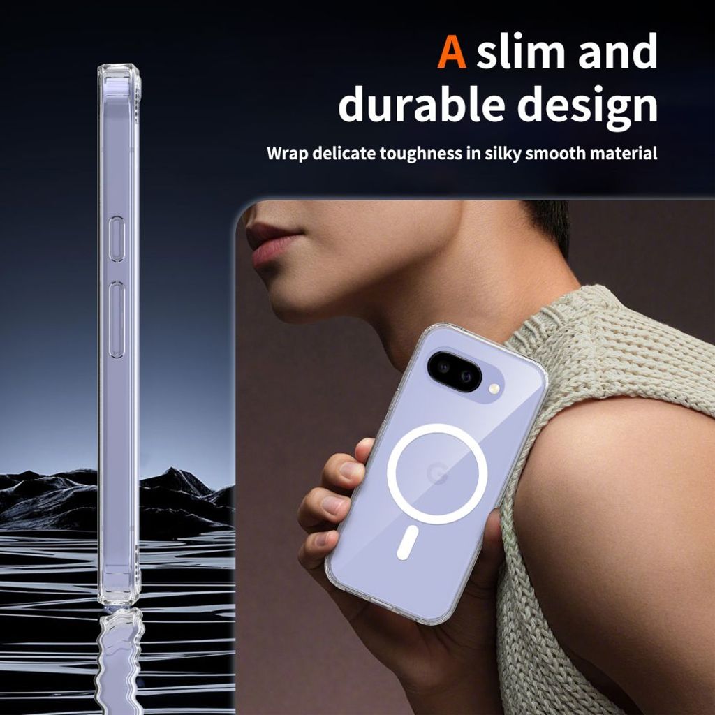 Tech-Protect FlexAir Hybrid MagSafe Deksel til Google Pixel 10A - Gjennomsiktig