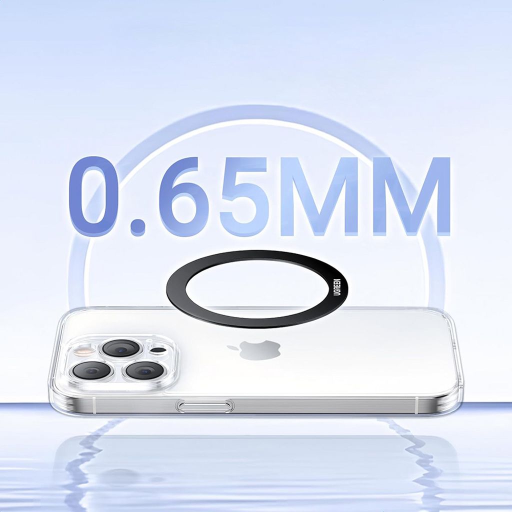 UGREEN LP428 Metalring til Smartphone, 2-pak – Sort