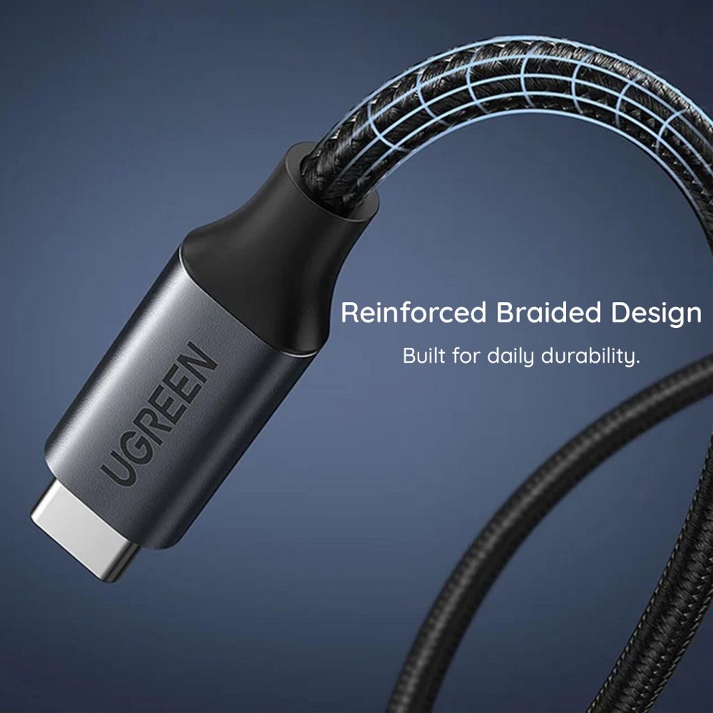 Ugreen US372 USB-C forlengelseskabel 1m – svart