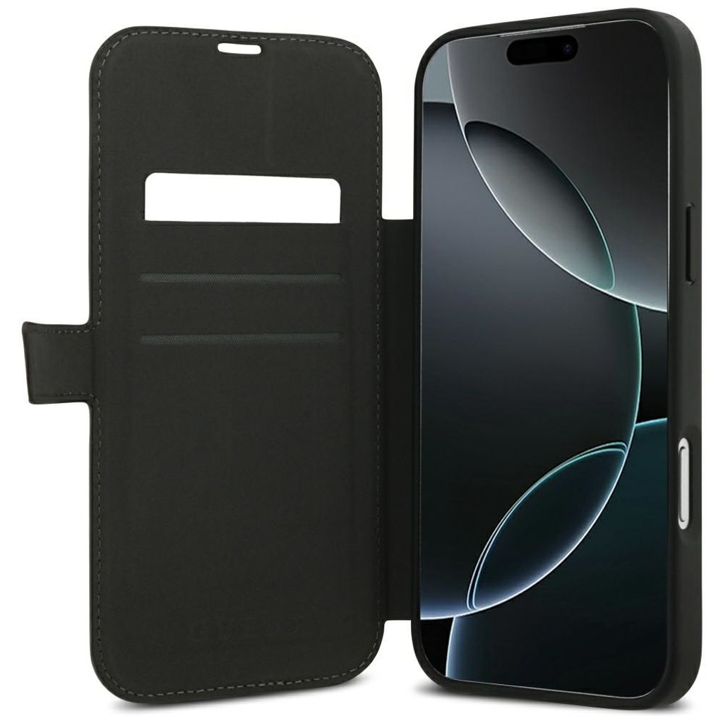 Guess 4G Metal Logo -kotelo iPhone 18 Pro/17 Pro:lle - Ruskea