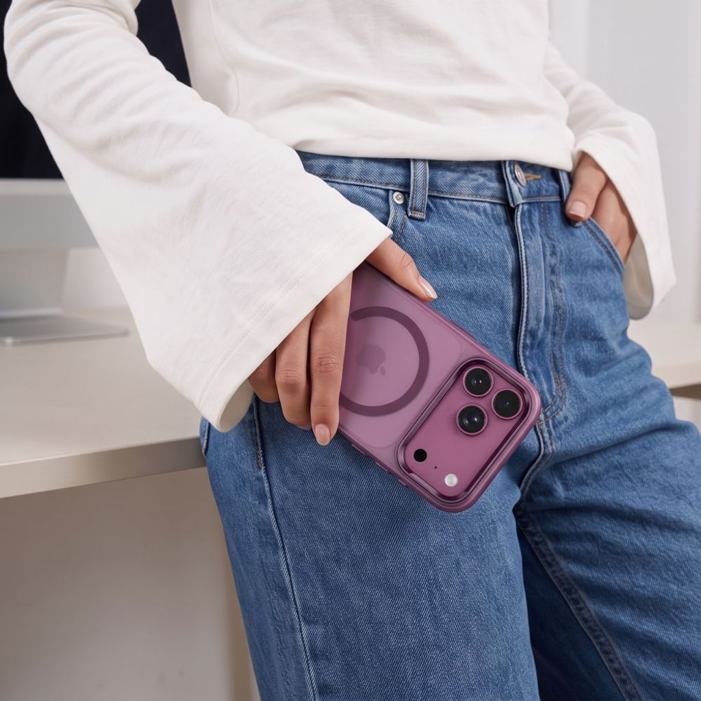 Tech-Protect MagZero MagSafe Cover til iPhone 17 Pro/18 Pro - Bourgogne