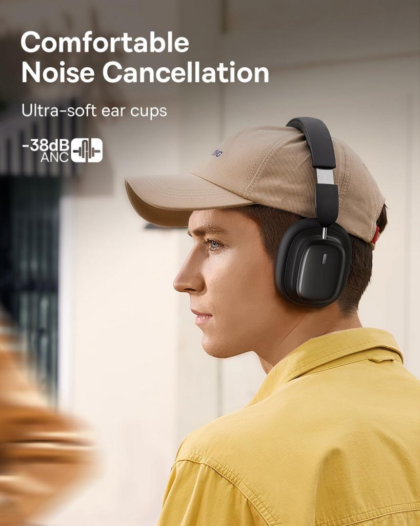 Baseus Bluetooth Hovedtelefoner Over-Ear Bowie H1i - Sort