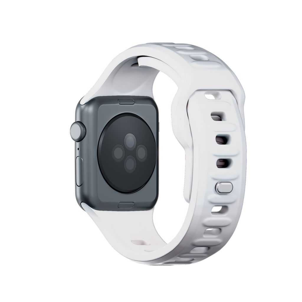 3mk Silikoni Kellonranneke Apple Watch 38/40/41mm  - Valkoinen