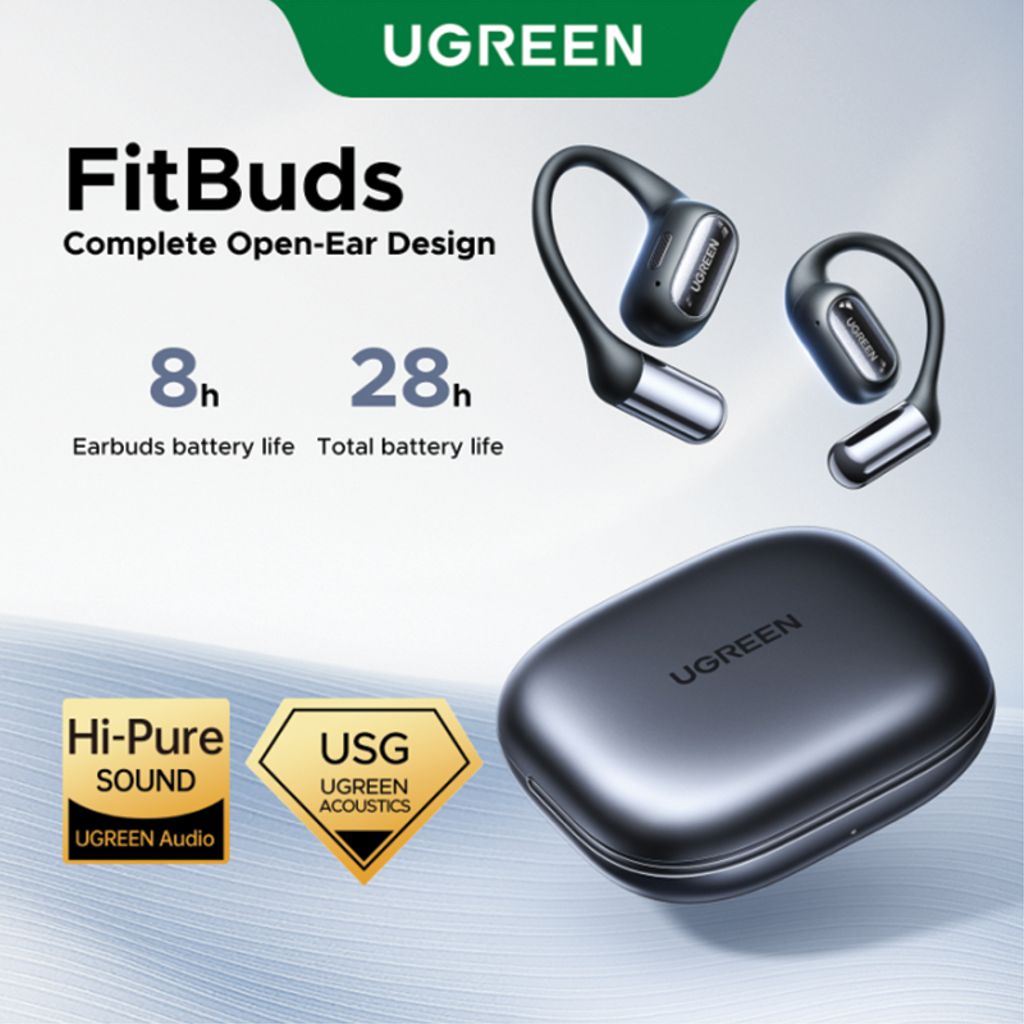 UGREEN FitBuds trådløse TWS-øretelefoner WS213 - Svart