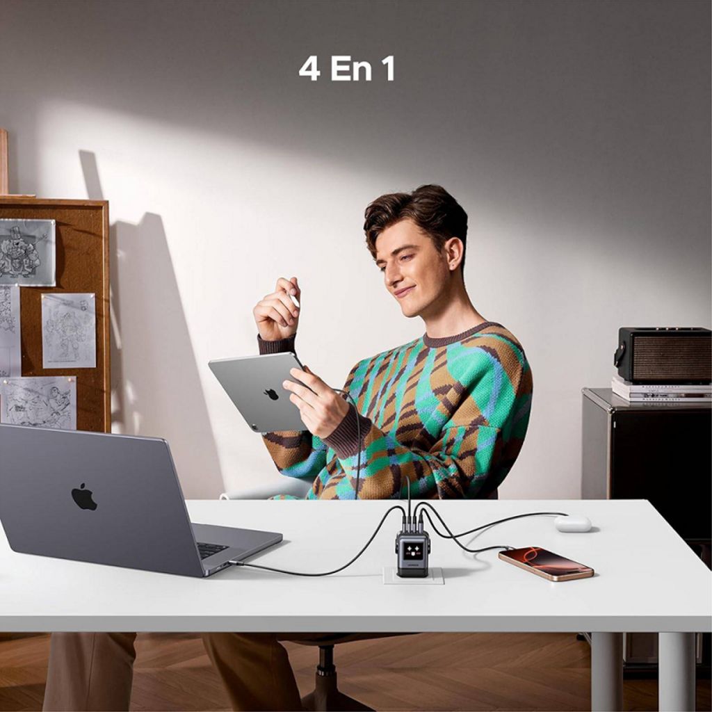 UGREEN X688 Uno Vegglader 100W – 3x USB-C + 1xUSB-A