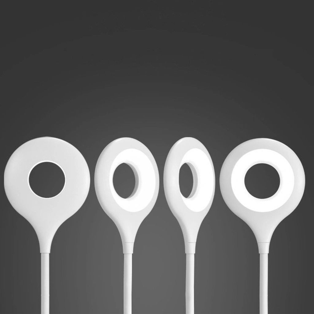 Wozinsky trådløs mini LED-lampe med klips + USB-C-kabel – hvit