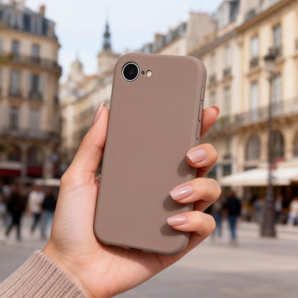 Tech-Protect Silicone MagSafe Cover til iPhone 16E / 17E - Brun