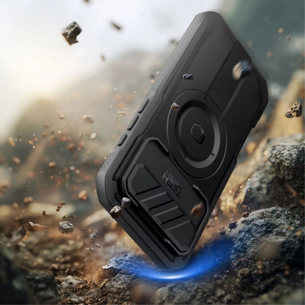 Tech-Protect Kevlar MagSafe Case for iPhone Air - Black
