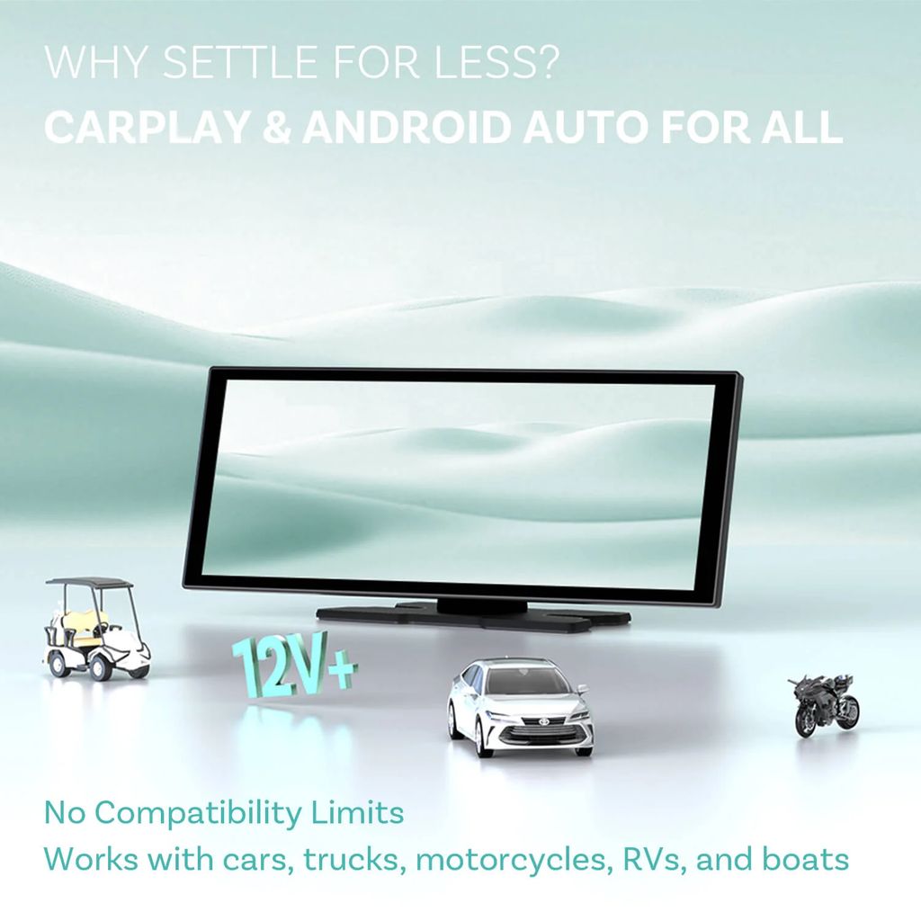 Ottocast ScreenFlow bærbar bilskærm 11,4" med CarPlay og Android Auto