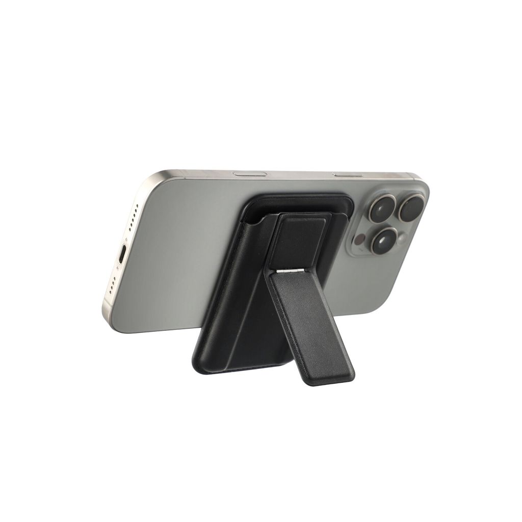 4Smarts Universal Magnetisk Lommebokdeksel med Stativ - Svart