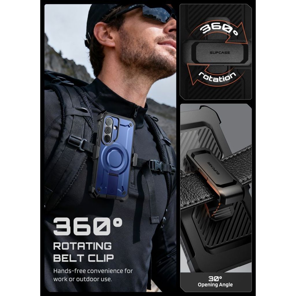 Supcase Unicorn Beetle Pro MagSafe Skal till Samsung Galaxy S26 - Marinblå/Svart