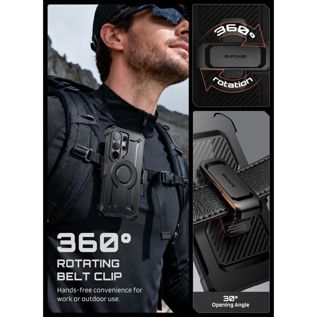 Supcase Unicorn Beetle Pro MagSafe Kuori Samsung Galaxy S26 Ultra - Musta