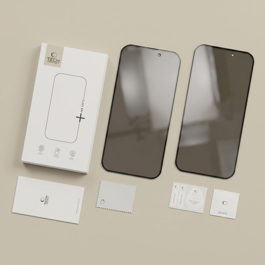 Tech-Protect Glass SPY+ Privacy -näytönsuoja 2-pakkaus iPhone 18 Pro Max/17 Pro Max:lle