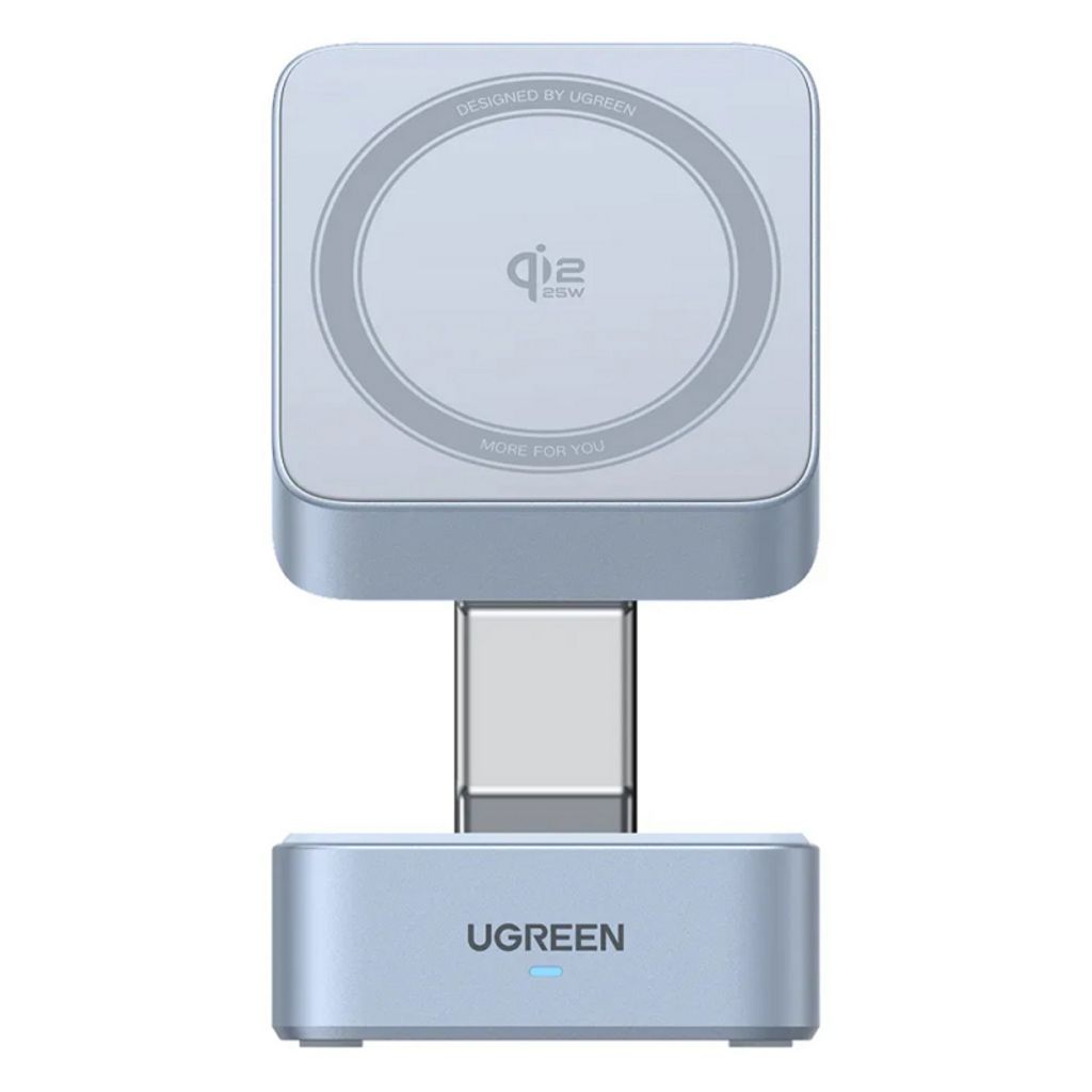 Ugreen 2in1 trådlös laddare 35W, 3A, 1 x USB-C – blå