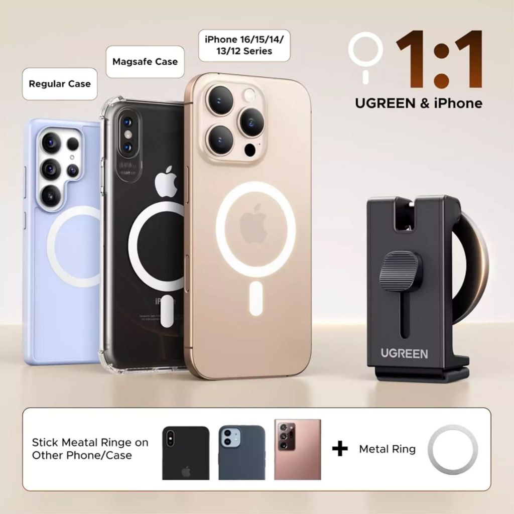 UGREEN LP863 Magnetisk Telefonholder – Sort