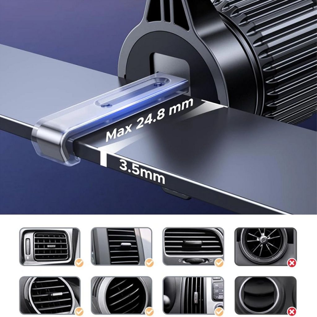 UGREEN LP986 magnetisk telefonholder til bil, universal - sort