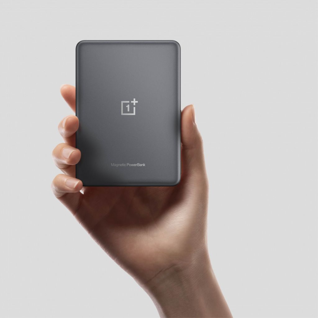 OnePlus Slim Magnetisk Trådløs Powerbank 5000mAh – Sølvgrå