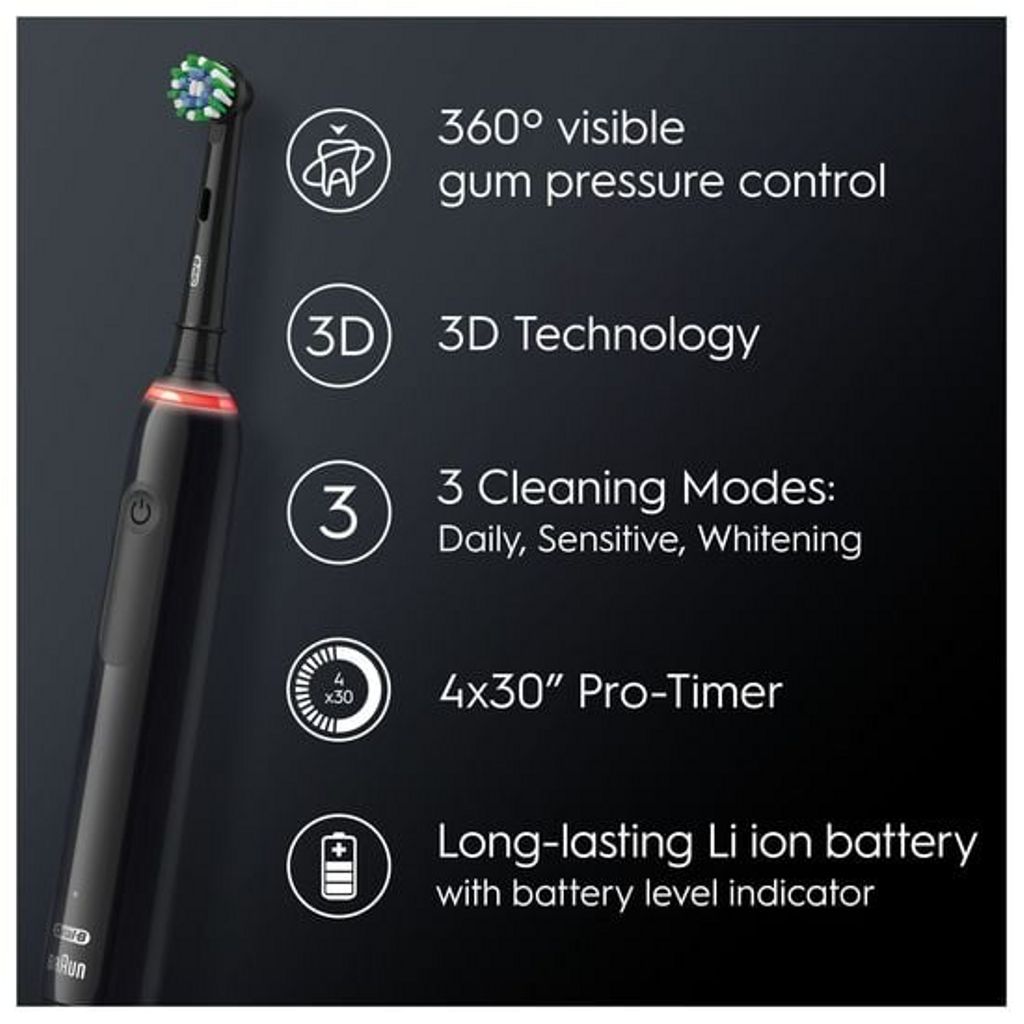Oral-B Pro 3 3000 Sensitive Clean sähköhammasharja, musta