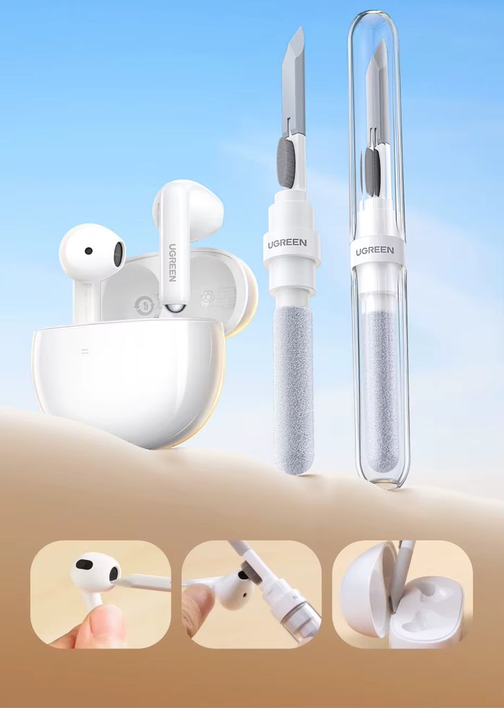 UGREEN Monitoiminen kuulokkeiden puhdistuskynä CP01