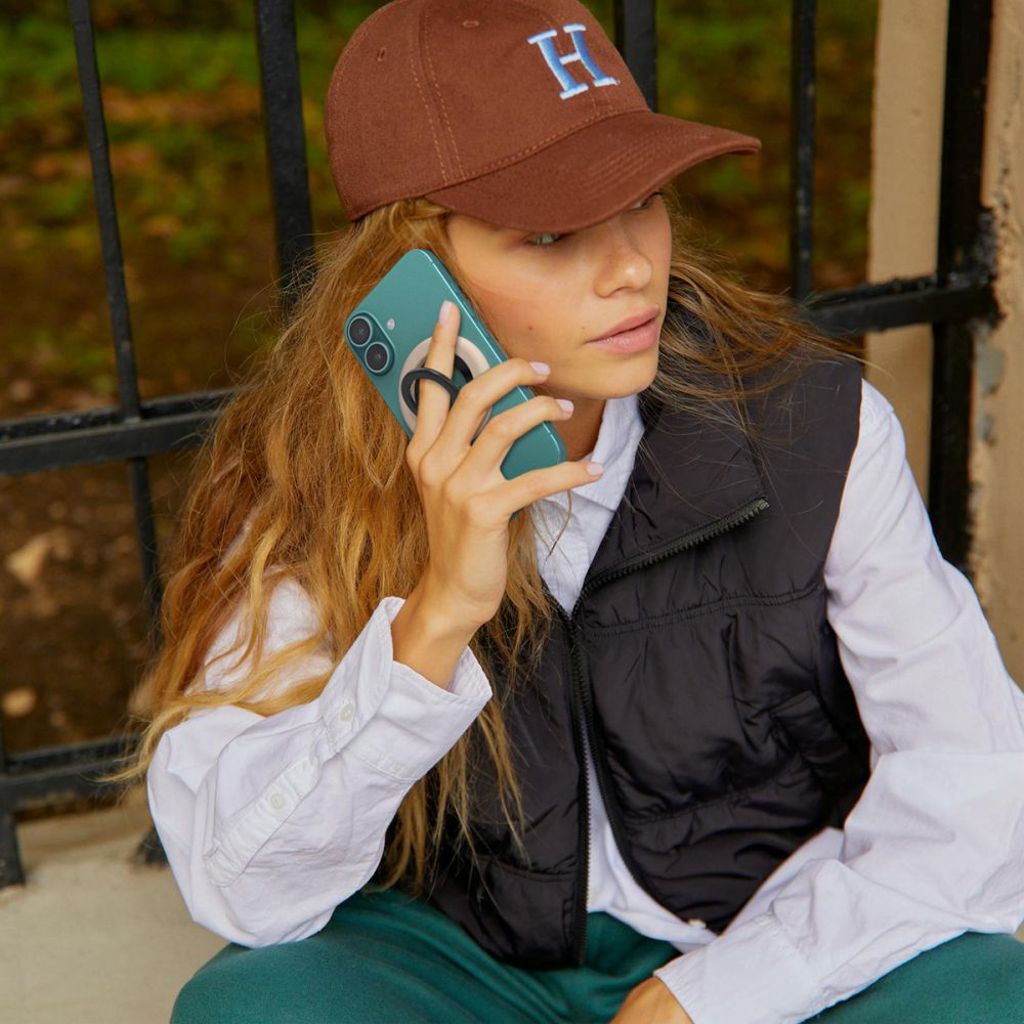 Spigen Nano Pop MagSafe magnetisk ringhållare – grå / svart