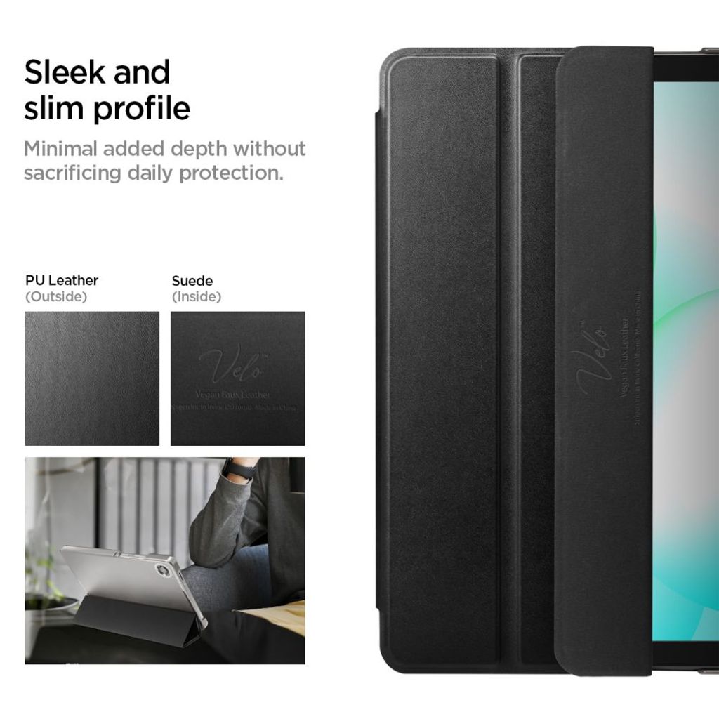 Spigen Smart Fold Fodral till Samsung Galaxy Tab A9 Plus/A11 Plus - Svart